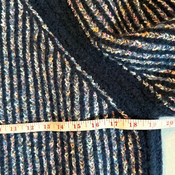 J. Crew Space-dyed Crewneck Chunky Sweater Women's Medium Blue - Picture 7 of 7